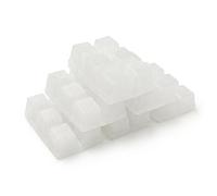 Eupheng PlastiCatch Series Transparent Sinking Soft Plastic Lure Making Cubes with 15% Salt, Crystal Clear Non-Yellowing Medium Formula, Low Odor Plastisol for DIY Fishing Lures