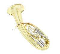 Euphonium, Four-Key Flat Key Professional Euphonium Brass Musical Instrument Parts & Accessories with Case