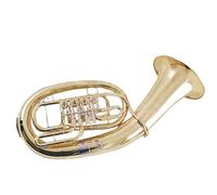 Euphonium Instrument Brass Lacquer Gold Bb Flat 4 Flat Key Euphonium Western Wind Instrument With Mouthpiece