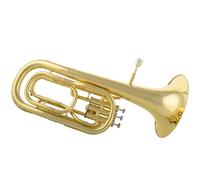 Euphonium Instrument Brass Tube Surface Lacquered Gold B-flat Three-key Stand Key Euphonium For Adult Students