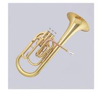 Euphonium Instrument Eb Key Brass Body Gold Lacquer Finish Stainless Steel Valves Euphonium With Mouthpiece And Case