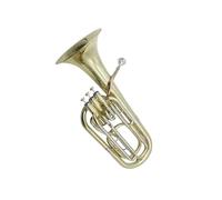 Euphonium Kit Professional B Flat Euphonium Gold Lacquer Brass Instrument Offers A Rich Beautiful Sound.