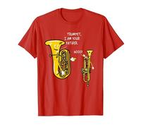 Euphonium Marching Band - Brass Orchestra - Funny Euphonium T-Shirt, Men, Red, Large