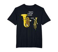 Euphonium Marching Band - Brass Orchestra - Funny Euphonium T-Shirt, Men's Big and Tall, Black, 2X Tall
