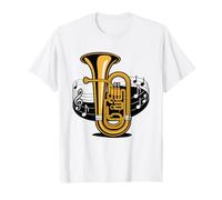 Euphonium Player Bigfoot Sasquatch Playing Funny Marching T-Shirt