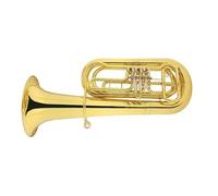 Euphonium Sets Brass White Bass Tuba Beautiful Tone B Flat Key(Silver)