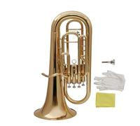 Euphonium Sets Gold Finish 4 Valve Euphonium Brass Construction Key Of Bb Professional Grade Tuba