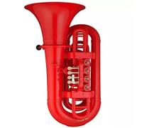 Euphonium Sets Tuba Euphonium Brass Instrument B Flat Key Plastic Beginner Graded Exam Professional Performance(Red)