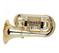 Euphonium Sets Tuba Euphonium Brass Instrument In B Flat Major Beginner Graded Exam Professional Performance Gold Plated Silver(Gold)