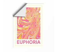 Euphoria in Motion Modern Unframed Wall Art Print A4 (29.7×21cm), Wall Decor for Living Room, Bedroom, Office & Home, Art Gift
