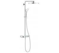 Euphoria SmartControl System 310 Duo Shower system with thermostat for wall mounting, Chrome (26507000)