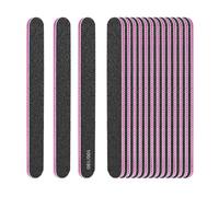 Eupneicu Nail File Set, 15-Piece, Double-Sided 100/180 Grit, Black, Suitable for Nails, Pets, Home