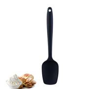 Eupneicu Silicone Spatula with Comfort Grip, Non-Stick, Ergonomic Handle for Cooking, Baking, Mixing, Stirring and Scraping [Black]
