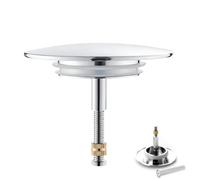Eupneicu Universal Bathtub Plug Ø 70 Mm, Bathtub Plug Rustproof With Double Seal, Drain Plug Made Of Brass Included, For Almost Every Standard Bathtub
