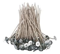 EUPNHY CD Series Candle Wicks, 100pcs CD 10, 6" Pretabbed, Cotton & Paper, for Candle Making