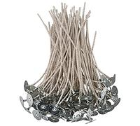 EUPNHY CD Series Candle Wicks for Soy Candles,100pcs CD 18 6" Pretabbed Wicks,Cotton & Paper Wicks for Candle Making.