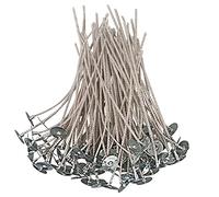 EUPNHY CD Series Wicks for Soy Candles - 100pcs CD 16 6" Pretabbed Cotton & Paper Wicks for Candle Making