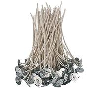 EUPNHY CD Series Wicks for Soy Candles - 100pcs CD 22 6" Pretabbed Cotton & Paper Wicks for Candle Making