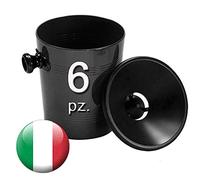 Euposia Spittoon - Spittoon - Spittoon - Crachoir - Spucknapf - Professional Plastic - Model Cone 12 - Capacity 1.2 lt. - By Black (Black), 6