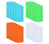 EUPSIIU 16 Pack Nit Comb - Double Sided Lice Detection Comb for Kids, Adults & Pets (White, Blue, Green, Orange)