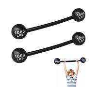 EUPSIIU 2 Pcs Inflatable Dumbbell Children's Dumbbell Toys, Inflatable Barbell Blow Up Weights Dumbbell for Party Sports Toys Interactive Props,for Circus Strongman Fancy Dress Accessory (black)