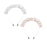 EUPSIIU 2 Pieces Shiny Birthday Queen Crown Headband for Adult, Happy Birthday Girl Headband Tiara for Women, Rhinestone Hairband Sash Tiara, Hair Accessories for Party