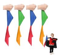 EUPSIIU 4 Pieces Magic Scarf, Color Changing Hanky Props Scarf, Handkerchief, Street Magic Trick Props, Supplies, Trick Toy for Kids, Adults, Children, Party Favors, Birthday Surprise Gift