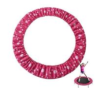 EUPXRHY Mini Trampoline Spring Cover 36 38 40 45 60inch Small Trampoline Pad Replacement 3 Layers Thickened & 22cm Widened, 800D Tear-Resistant Oxford Cloth, for Indoor Trampoline,Pink 2,91cm(36inch)