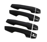 EUQIXMR Car Outer Door Handle Catch Cover Trim Cap Bowl Protection Sticker for Mitsubishi for Eclipse Cross 2018 2019 Car Exterior Door Handles(Without Holes Carbon Fiber)