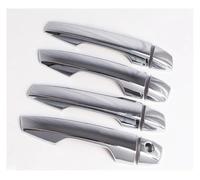 EUQIXMR Car Outer Door Handle Catch Cover Trim Cap Bowl Protection Sticker for Mitsubishi for Eclipse Cross 2018 2019 Car Exterior Door Handles(Without Holes Silver)