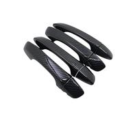 EUQIXMR for VW for Tiguan AD BW MK2 2016 2017 2018 2019 2020 2021 2022 Carbon Fiber Door Handle Cover Trim Protective Stickers Car Exterior Door Handles(NO Keyhole)