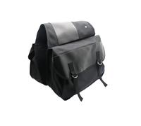 EUQIXMR for Y&amaha Saddlebag Motorcycle Bag Canvas Back Seat Luggage Bags(Black)