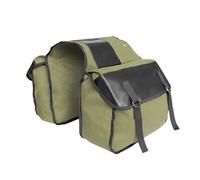EUQIXMR for Y&amaha Saddlebag Motorcycle Bag Canvas Back Seat Luggage Bags(Green)