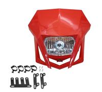 EUQIXMR HeadLight Assembly Motorcycle Headlight Plate Enduro Dirt Bike Accessories Motocross Headlamp For Suzuki DRZ RMZ RM 85 125 250(RED)