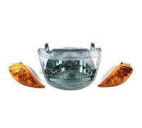 EUQIXMR HeadLight Assembly Motorcycle Scooter Headlight Front Turn Signal Light For Jog 50 For Jog ZR Evolution SA16J SA36J SA39J(Blue yellow)