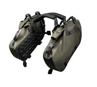 EUQIXMR Motorcycle Side Bags Waterproof 18L 48L Motorcross Pannier Bag Saddle Bags for Y&amaha(Green 18L)