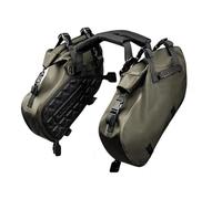 EUQIXMR Motorcycle Side Bags Waterproof 18L 48L Motorcross Pannier Bag Saddle Bags for Y&amaha(Green 48L)