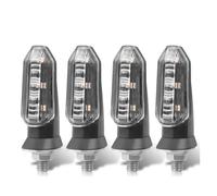 EUQIXMR Turning Blinker For Aprilia 8mm Motorcycle Turn Signal Lights Blinker Lamp Indicator(4x transparent shell)