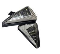 EUQIXMR Turning Blinker Motorcycle Triangle Flush Mount Turn Signal Light Indicator 12V 10mm Blinker Light For Tiger 800 900 For Speed Triple(BLUE,1pair)