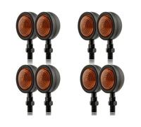 EUQIXMR Turning Blinker Motorcycle Turn Signal Light Bullet Running Lights Blinkers 12V Indicator Lamp For Bajaj For Pulsar 200 Ns(Black,4pair)