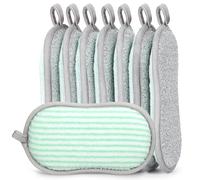 Euqvunn 8 Pack Sponges Washing Up Dual-Sided, Kitchen Cleaning Sponge Non-Scratch, Long-Lasting Scouring Pads Cleaning Products for Kitchen and Bathroom, 9.5 * 16cm(Green)