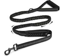 Euqvunn Bungee Dog Lead 3.6-6.9 FT Anti Pull Leash Soft Padded Handle & Traffic Handle Shock Absorber Rope Dog Lead Reflective