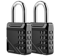 Euqvunn Combination Padlock for Gym Locker, Black