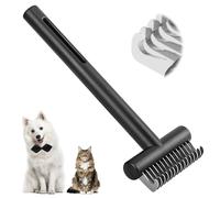 Euqvunn Dematting Comb for Cats, Dog Grooming Brush Effortlessly Untangles and Cuts Through Mats, Deshedding Brush for Dogs and Long-Haired Cats, Dogs, Rabbits, and Small Pets
