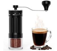 Euqvunn Manual Coffee Grinder with Ceramic Burr, 40 Precision Adjustable Grind Settings for French Press, Pour-Over, Moka Pot & More, 30g Capacity