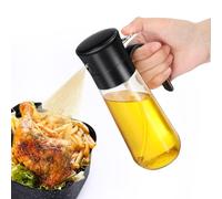 Euqvunn Oil Spray Bottle, Glass Oil Dispenser Bottle [Fine Spray & Clog-Resistant Filter] Small Oil Sprayer Bottles for Kitchen Cooking, Air Fryer, Oven, Barbecue, Salad, Oil/Vinegar/Sauce 280ml