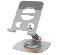 Euqvunn Stable Base Phone Stand for Desk, Height Adjustable Desk Phone Holder, 360 ° Free Rotation Airplane Phone Hanger, Universal Phone Holder for All Mobile Phones and Tablets
