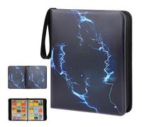 Euqvunn Trading Card Album, 52 Sheets 936 Pockets Zip Binder, Double-sided Storage Toploader Binder, Card Folder Card Collection Album for Pokemon and Other TCG Cards(Black)