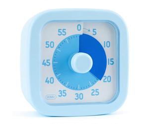 Euqvunn Visual Timer for Kids, 60 Minute Visual Countdown Timer with Silent Operation, Kids Time Management Tools for Desk Study,Cooking (Blue)