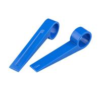 EUQWOSDD 2 Pack Bike Brake Piston Press Tool, Blue Plastic Disc Brake Pad Spreader, Hydraulic Caliper Piston Reset Tool for Shimano Mountain Road Bike Brake Maintenance